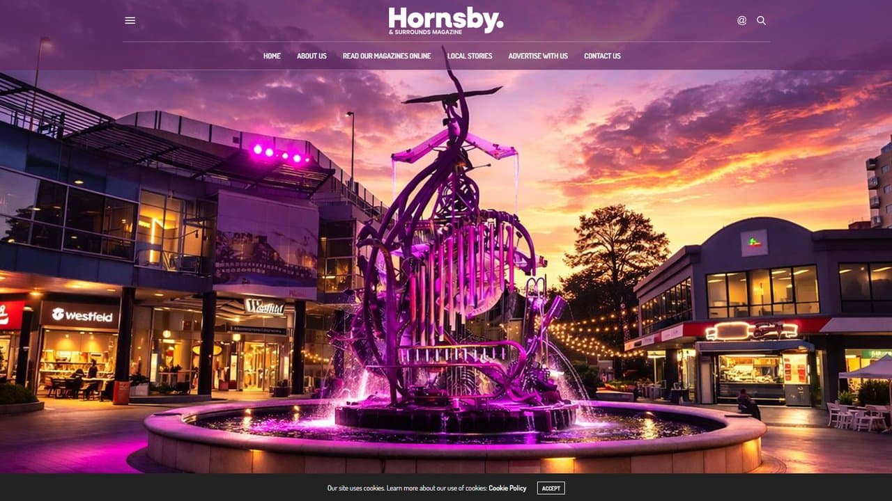 Hornsby & Surrounds Magazine website screenshot