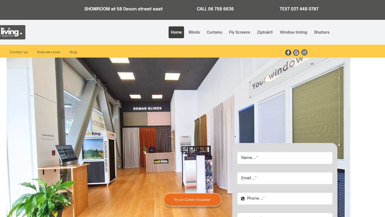 MODN Living website screenshot
